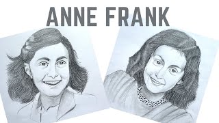 Drawing Anne Frank | Sketching and Shading Anne Frank- The German Diarist #LipsitaArt