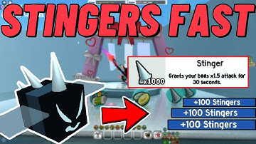 HOW TO GET STINGERS *FAST* (New Method) 👀  Roblox Bee Swarm Simulator