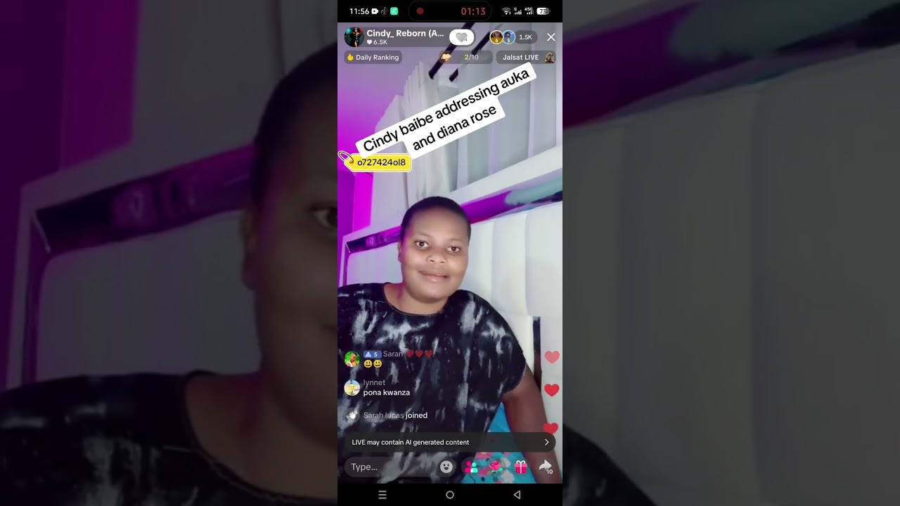 Cindy kucharaza Diana Rose na Auka