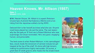 Movie Review: Heaven Knows, Mr. Allison (1957) @MrMathExpert