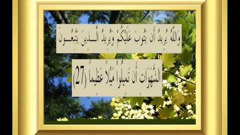 القران الكريم سورة النساء الأية 27.wmv