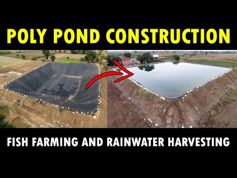 Video: Kapacitet för dammen. Dekorativ plastdamm på landet