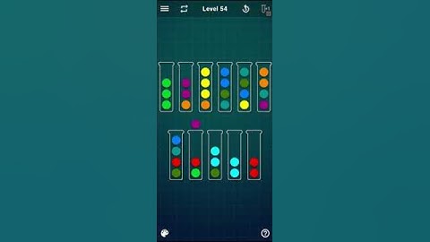Ball Sort Puzzle   level 54 !!! Mobile Cell Phone Game Walkthrough Android / Apple