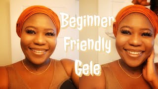 HOW TO TIE GELE BY YOURSELF WITH ASOKE | EASY BEGINNER FRIENDLY GELE TUTORIAL | ESESTAYZIA