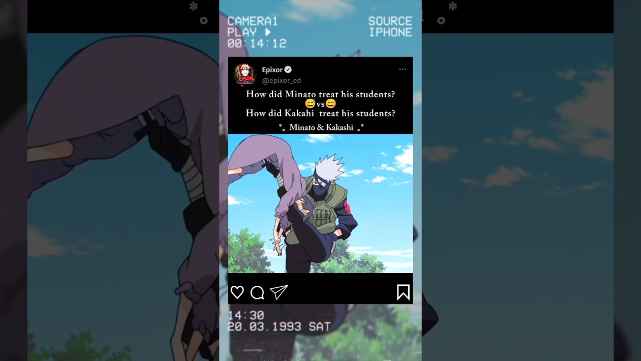 𝗠𝗶𝗻𝗮𝘁𝗼 & 𝗞𝗮𝗸𝗮𝘀𝗵𝗶 -𝗖𝗼𝗹𝗹𝗮𝗯 😅 #minato #kakashi #naruto #shorts