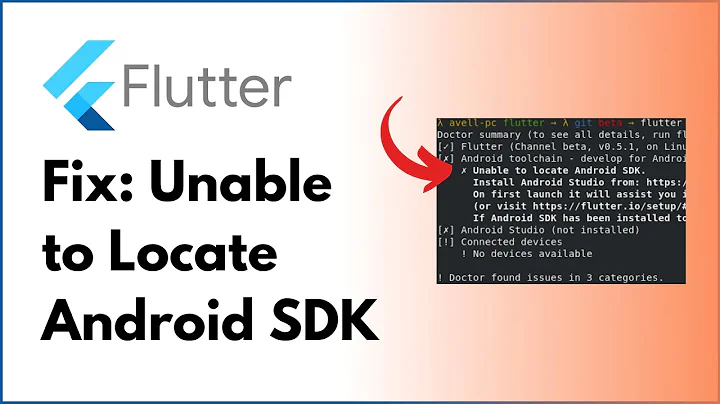 How to fix Unable to Locate Android SDK Problem