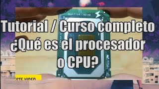 Pregunto a ChatGPT  todo sobre el procesador - ¿Qué es una CPU y microprocesador? Curso