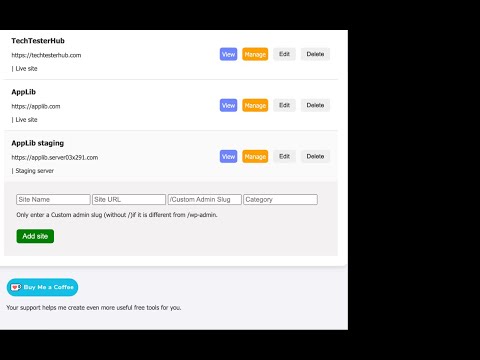 WordPress Site Manager video preview 2