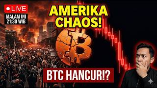 AMERIKA CHAOS! Jutaan Orang Demo, Bitcoin Menuju Kehancuran Total? 🚨