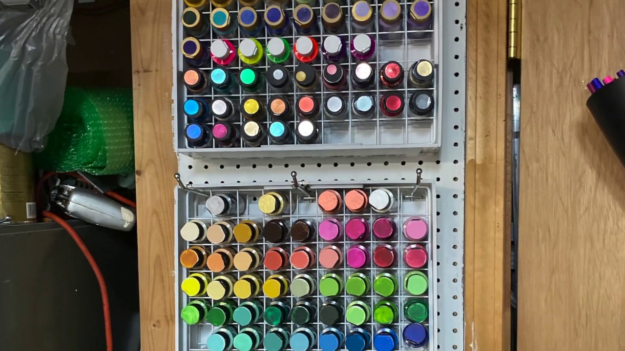Paint Can Storage Rack v2 - HobbyTrap