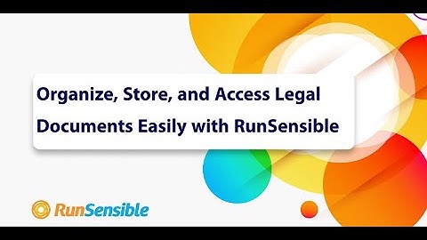 RunSensible Document Manager: Organize and Access Legal Files Effortlessly