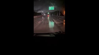 Icy road conditions in Cleveland | Houston Winter Storm