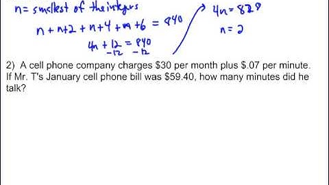 Multi-Step Equation Word Problems
