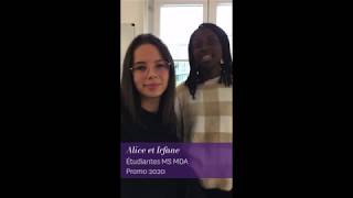 Mon MSc Marketing &  Data Analytics by Alice et Irfane