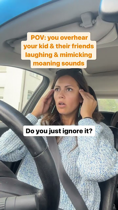 Is there a rise in kids making moaning sounds?