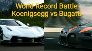 Bugatti vs Koenigsegg World Record Battle
