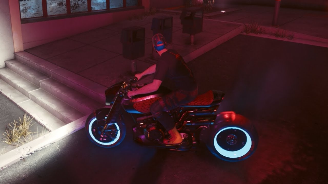 Bikes now have neon rims (patch 1.5) l Cyberpunk 2077 - YouTube