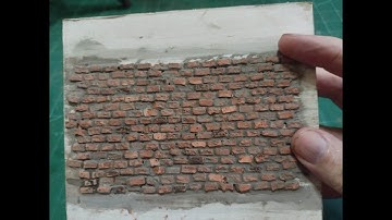 How to model brick walls 1/35 scale. Step by step tutorial.