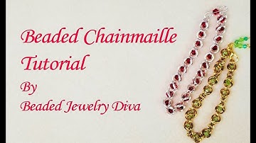 🌟Beaded Chainmaille Tutorial - Beaded Chain Maille Bracelet Tutorial