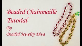 🌟Beaded Chainmaille Tutorial - Beaded Chain Maille Bracelet Tutorial