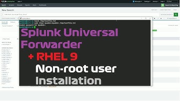 Install Splunk Universal Forwarder as non-root user on RHEL 9