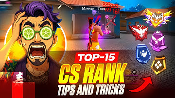 CS RANK TIPS AND TRICKS🔥 | After OB50 UPDATE | Win Every Cs Rank | Manner Tube
