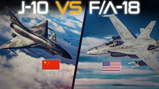 Chinese J-10 Vs American F/A-18C Hornet | Digital Combat Simulator | DCS |