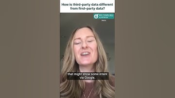 Differences between third-party data and first-party data #ppc #digitalmarketing