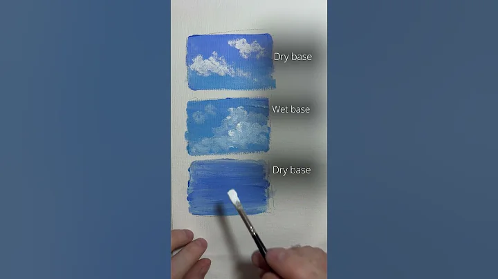 3 ways to paint clouds in acrylics