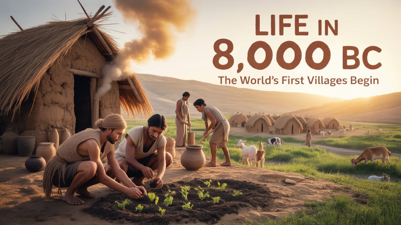 🏺 Life in 8,000 BC | The Dawn of the First Villages - YouTube
