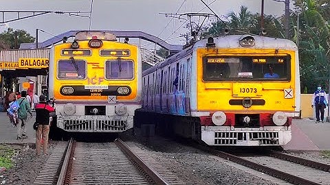 Fantastic Different Model EMU Trains Crossing | Katwa-Howrah Medha EMU meet Old Bandel-Katwa Local