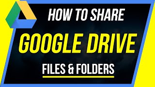 How to Share Google Drive Files or Folders with a Link