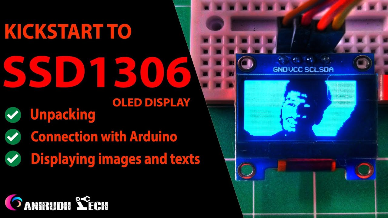 OLED(SSD1306) display unboxing and displaying images & texts - YouTube