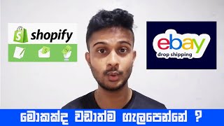 eBay Dropshipping vs Shopify Dropshipping Sinhala : Which is Best ? screenshot 1