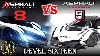 Devel Sixteen: Asphalt 8 vs Asphalt 9