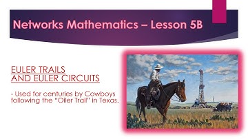 Networks - Lesson 5B - Euler Trails and Circuits - How to Identify and Draw Euler Trails and Circuit