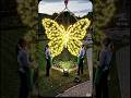 I Created a Giant Butterfly Garden Sculpture with Lights 🦋✨