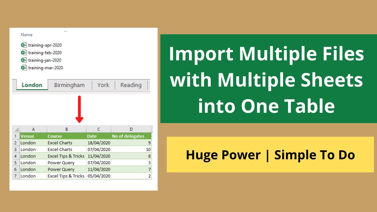 How To Import Multiple Excel Files Into One Excel Spreadsheet