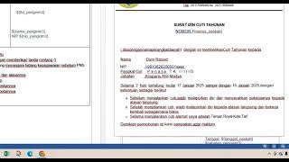 TUTORIAL MEMBUAT SURAT CUTI MENGGUNAKAN APLIKASI SRIKANDI