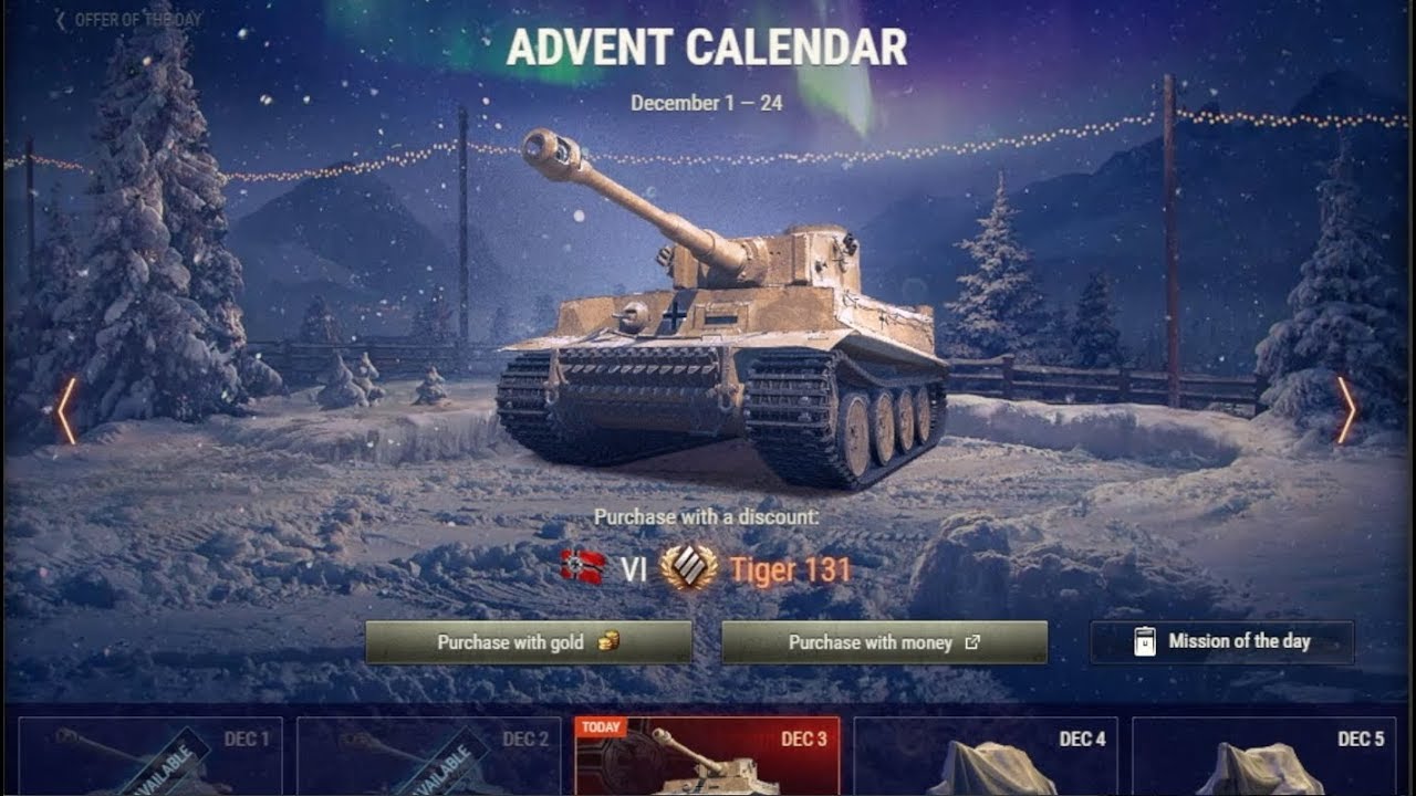 WOT Advent Calendar Advice Beware! World of Tanks YouTube