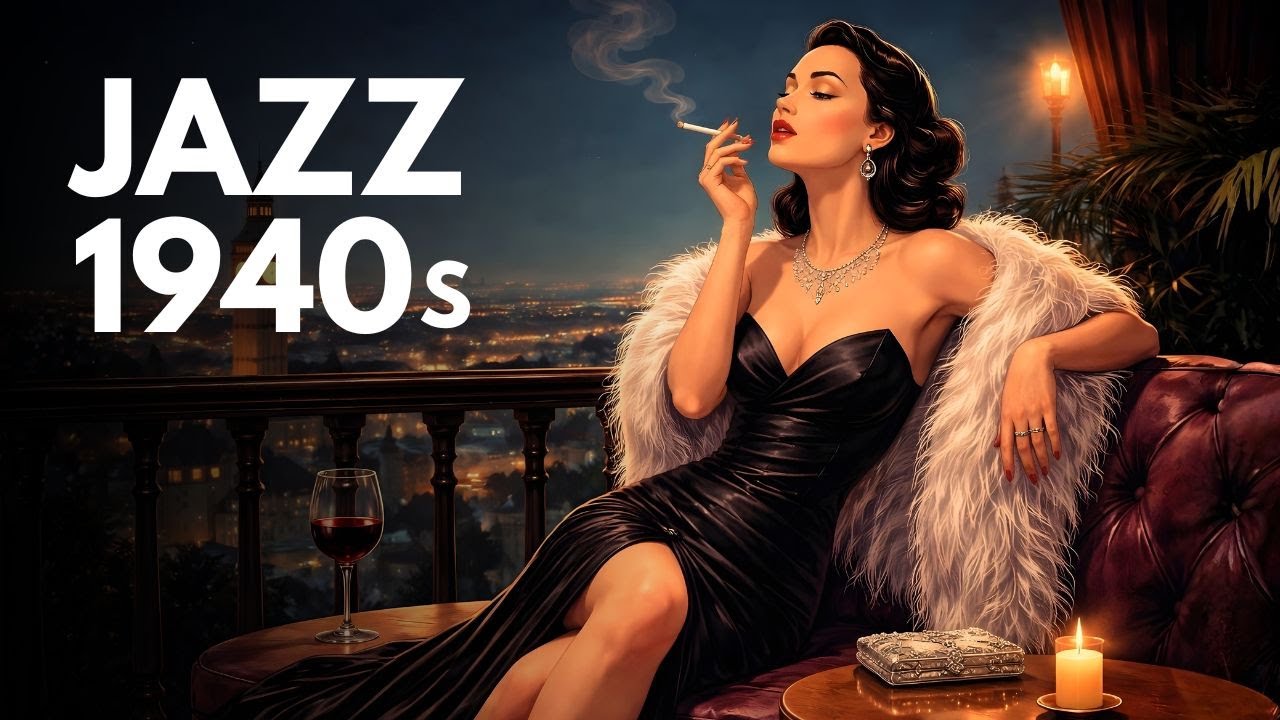 Sensual 1940s Jazz Noir | Classic 1940s Love Songs, Smooth & Slow Jazz for Lovers 🖤