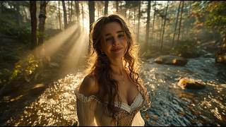 She Found Peace in the Enchanted Forest | Beautiful Fantasy Ambience for Relaxation