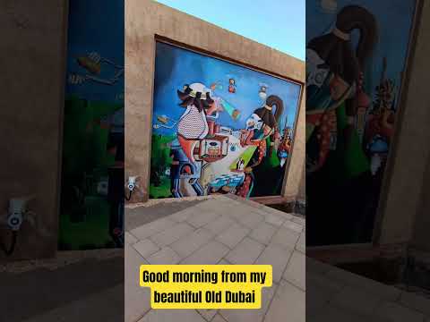 Walking in Old Dubai Al Fahidi Historical neighborhood area Dubai Creek #shorts #historicalplaces