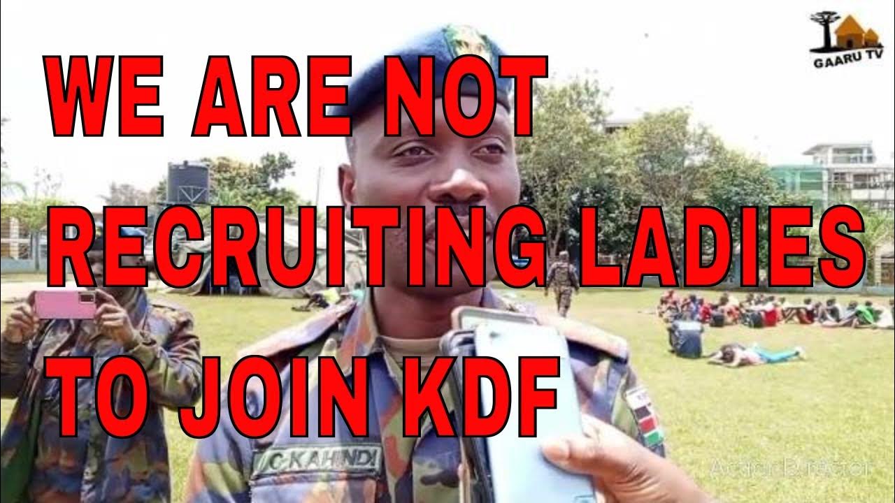 kdf recruitment in chuka town //kdf training news YouTube