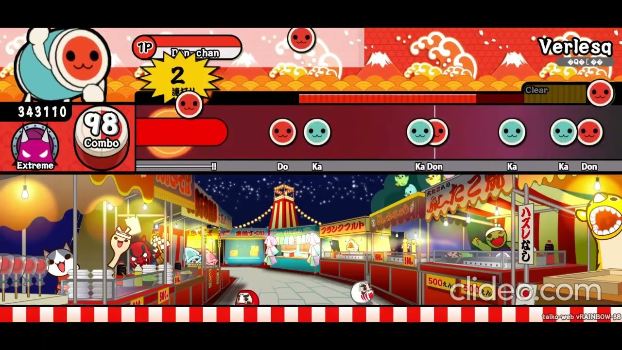 太鼓の達人 鬼:10 VERLESQ クリア!