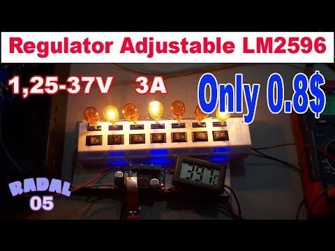 Cara Membuat Regulator Adjustable 1,25-37V 3A LM2596 Ide Kreatif DIY Penurun Tegangan 12,5,3.3V
