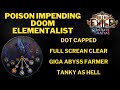 POE 3.26 Poison Impending Doom Elementalist VS Ubers & Abyss Risk Farming
