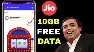 Jio Free 10GB data On My jio app / Jio Free Data Claim / My Jio App free 10gb data claim screenshot 5