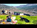 Iranian Nomadic Lifestyle/How to Make Local Bread and Fresh Nomadic Dairy Products