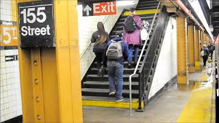 Rare: Rerouted R160B R Train Ride From 135th Street To 168th Street